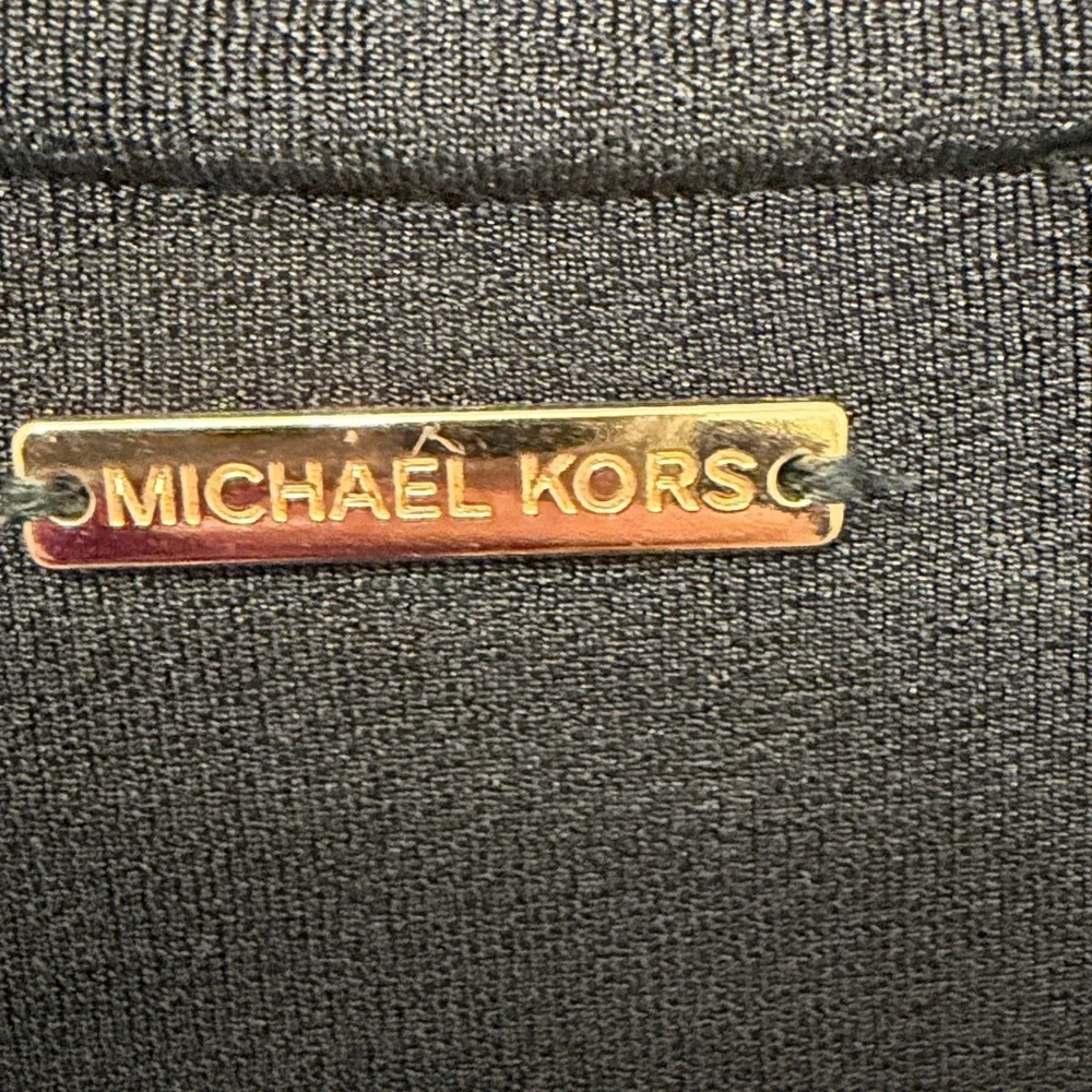 Michael Kors Black Dress with Gold Accents